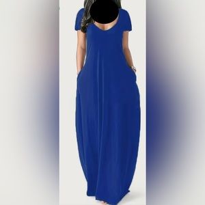 Beautiful royal blue maxi dress